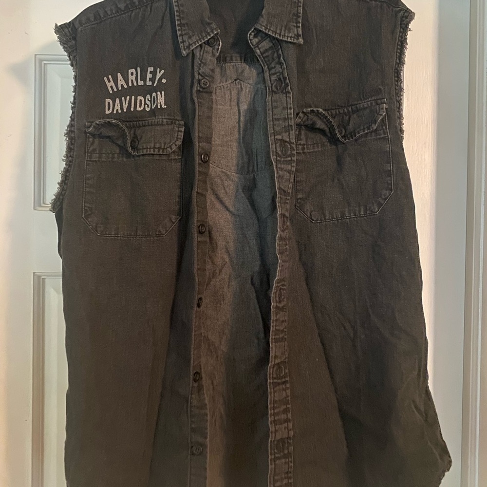 Harley-Davidson Charcoal Sleeveless Vest
